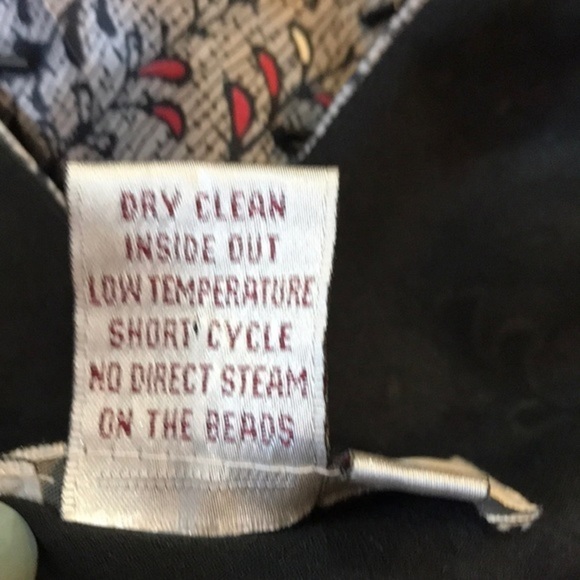 Vintage ADRIANNA PAPELL Beaded Silk Dress sz 8 - Picture 7 of 8